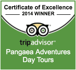 Pangaea Adventures Certificate of Excellence